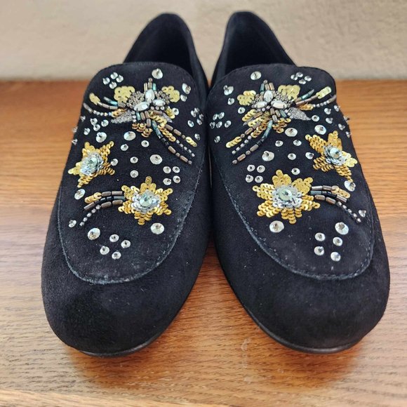 New Rebecca Minkoff Raine Embroidered Suede Loafers - Size 5 - Picture 8 of 8